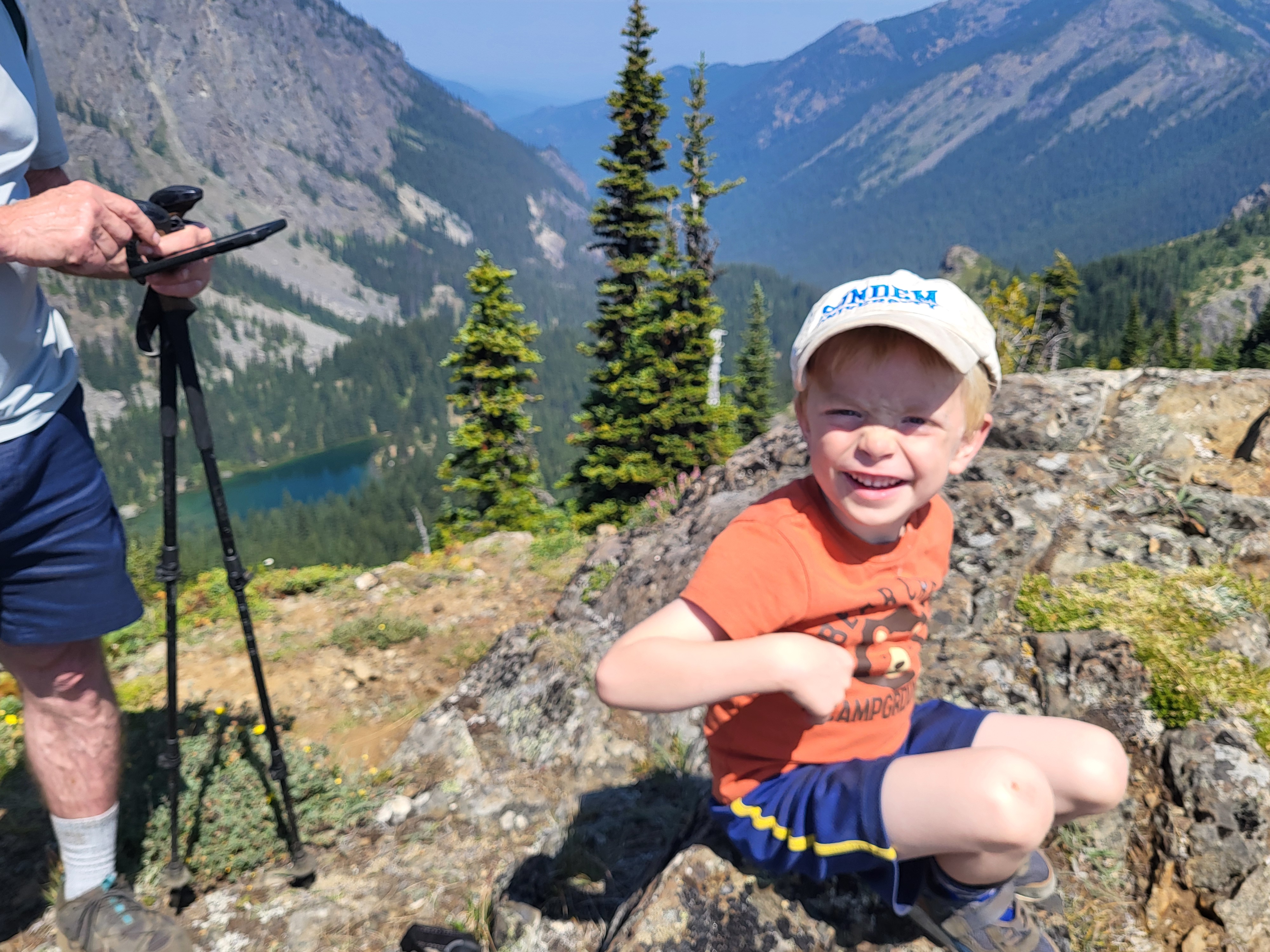 Elias from the top of Silver Mountain in the Olympics